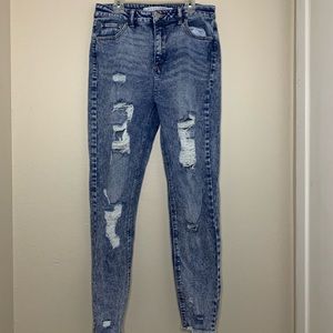 Ripped Acid Wash Jeans